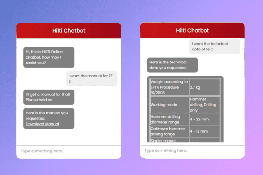 Hilti Chatbot